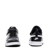 Детски спортни обувки NIKE COURT BOROUGH Черни с бяла запетая