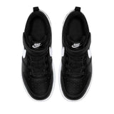 Детски спортни обувки NIKE COURT BOROUGH Черни с бяла запетая