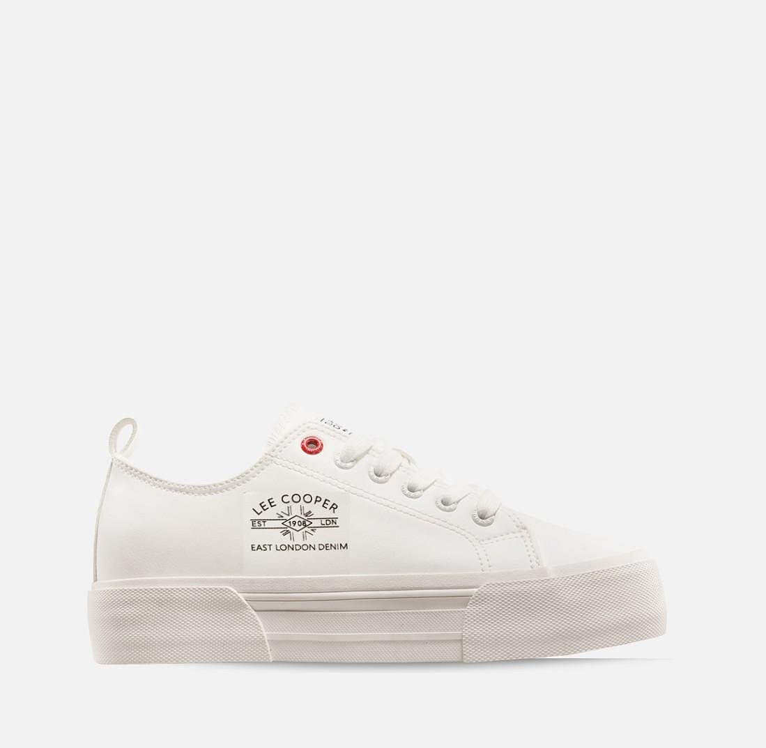 Кецове на платформа Lee Cooper White G-702-25