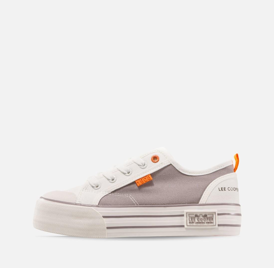Кецове на платформа Lee Cooper White/Grey LC G 601-06