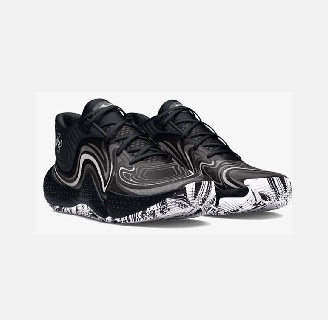 Мъжки баскетболни маратонки Under Armour Spawn 6 Mid Black / Distant Gray / Mod Gray 3027647-001