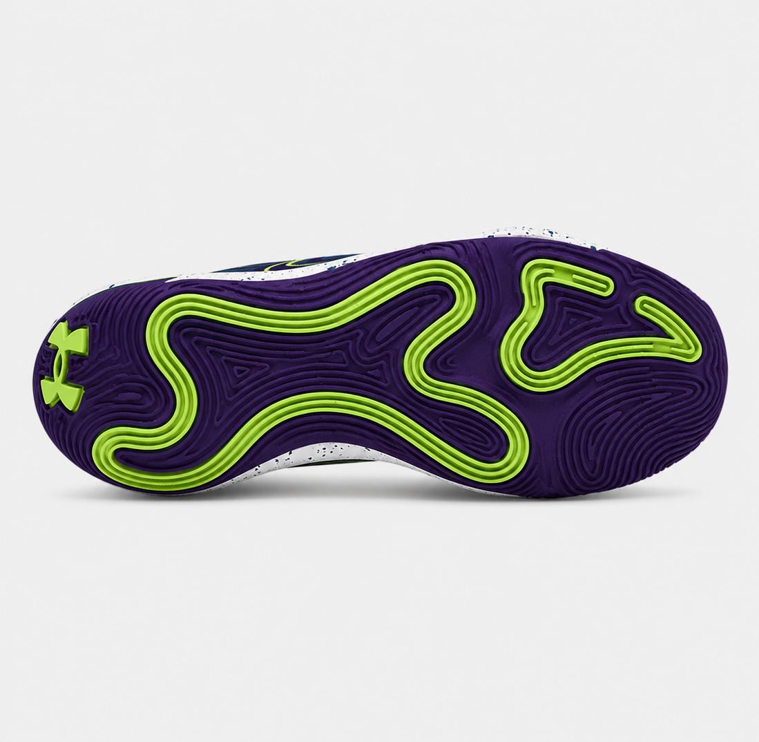 Мъжки баскетболни маратонки Under Armour Spawn 6 SOS Tech Blue / Morph Green 3028340-400
