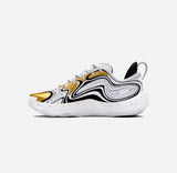 Мъжки баскетболни маратонки Under Armour Spawn 6 White / Black / Metallic Gold 3027263-100