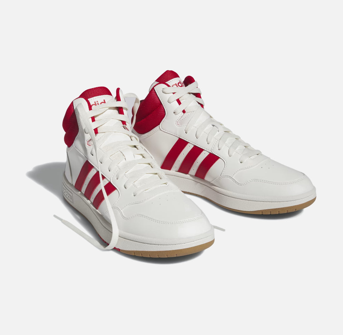 Мъжки кецове ADIDAS Hoops 3.0 Mid White/Red/Gum IG5569