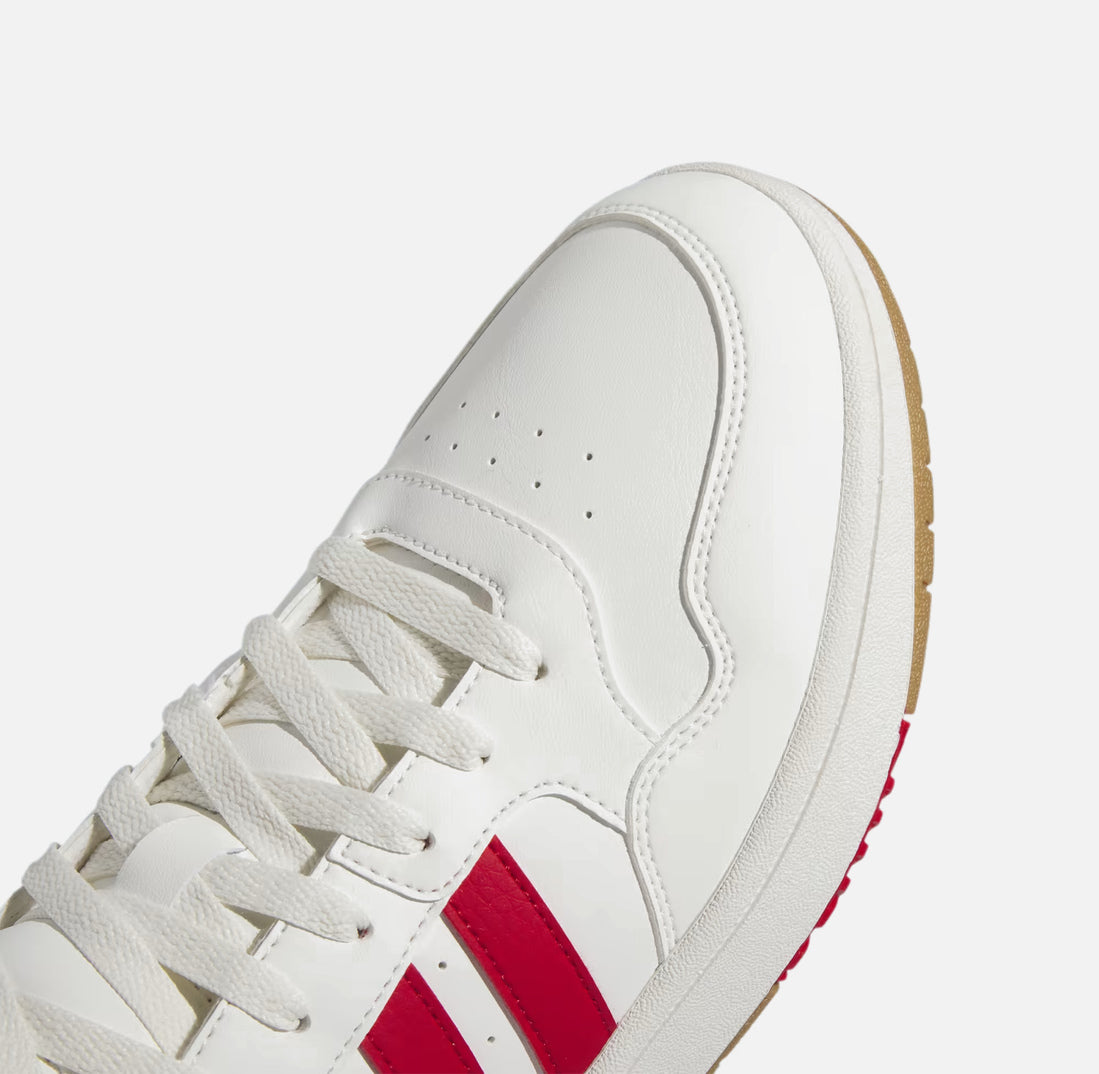 Мъжки кецове ADIDAS Hoops 3.0 Mid White/Red/Gum IG5569