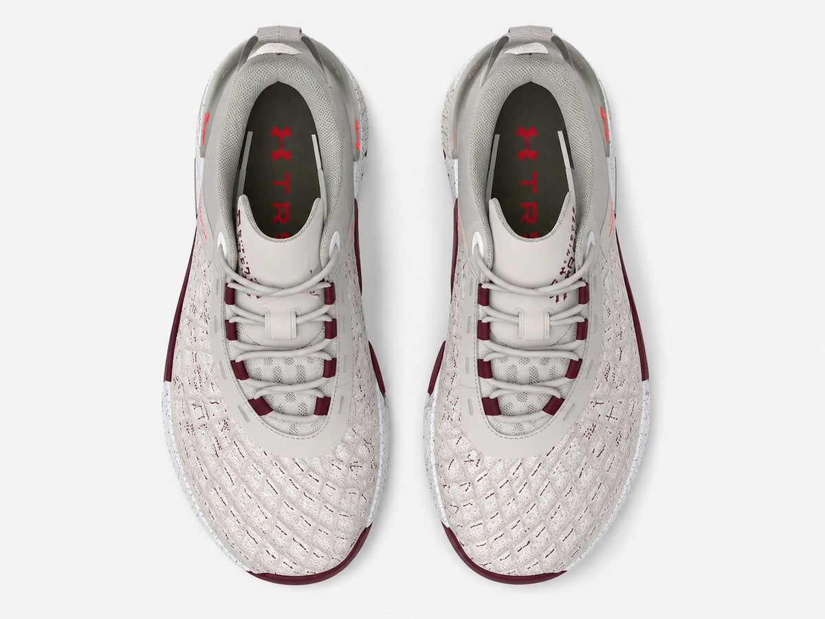 Мъжки маратонки Under Armour TriBase Reign 5 White Clay/Deep Red/Beta 3026021-302