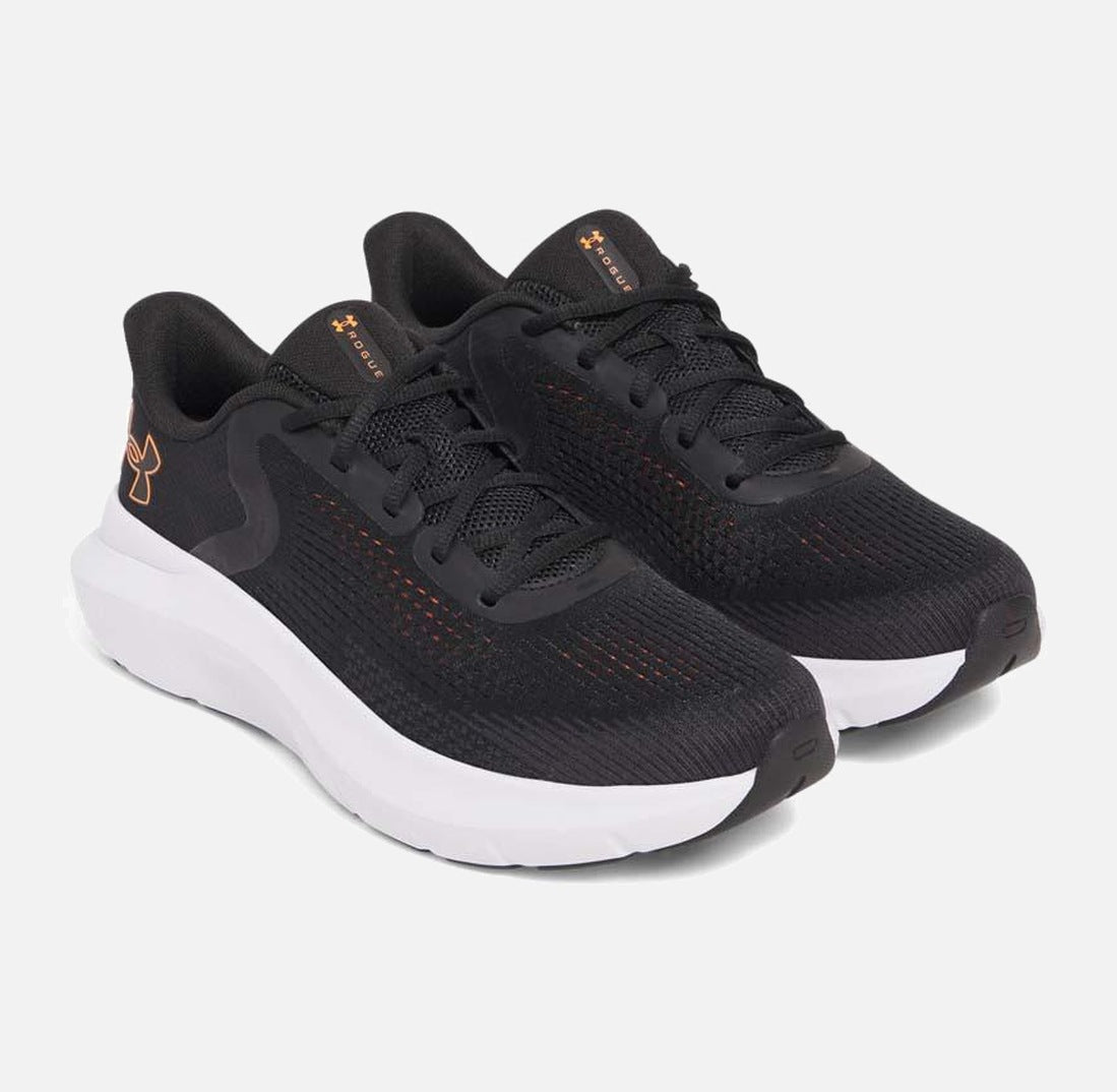 Adidași de alergare pentru bărbați Under Armour Charged Rogue 5 Black/Blaze Orange 3028256-003