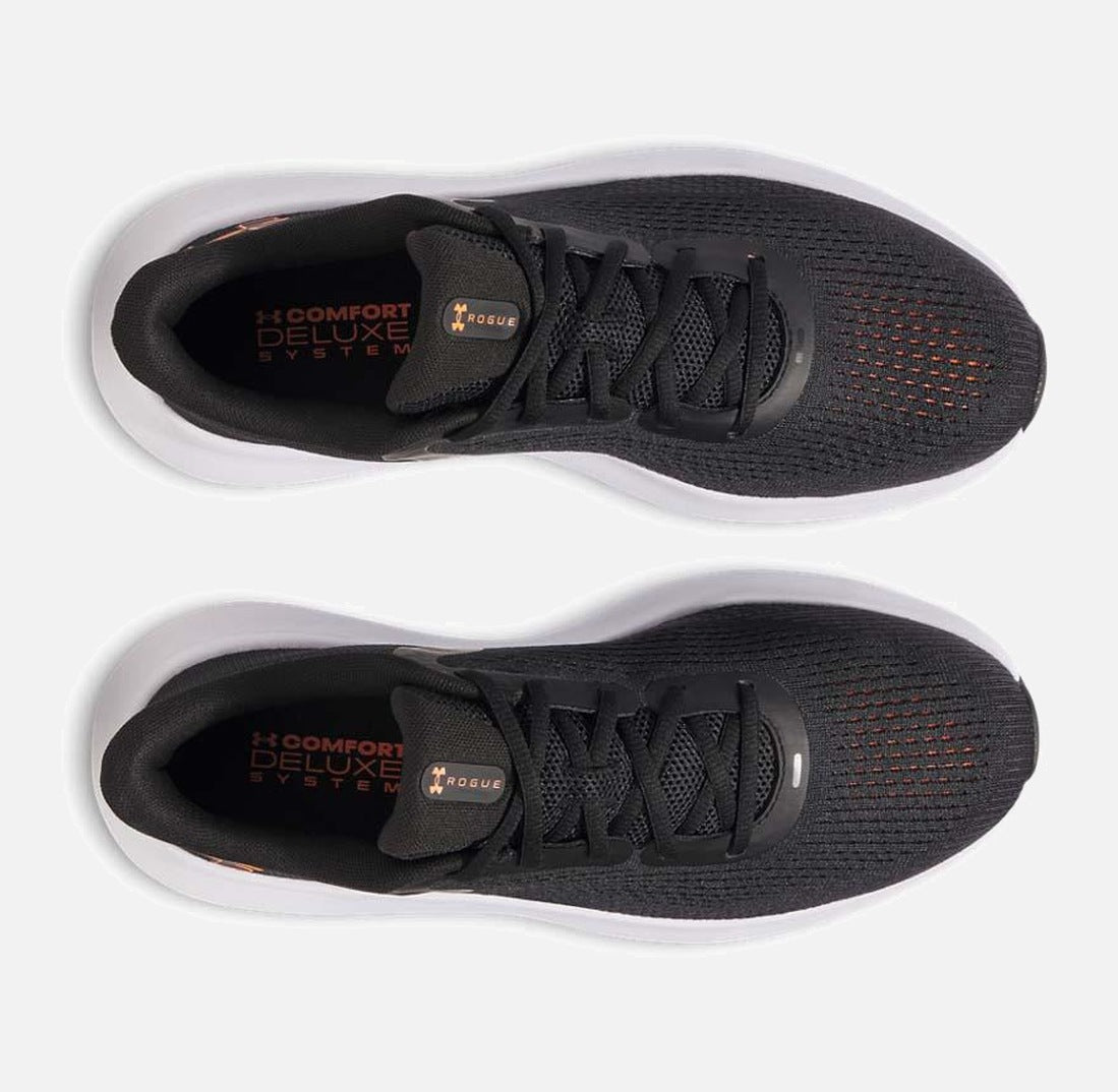 Adidași de alergare pentru bărbați Under Armour Charged Rogue 5 Black/Blaze Orange 3028256-003