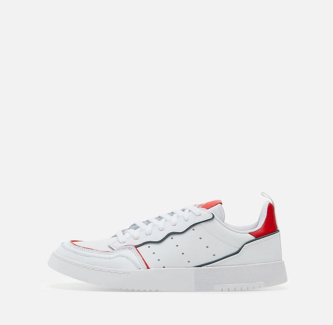 Ανδρικά αθλητικά παπούτσια Adidas Supercourt White/Red FX5703