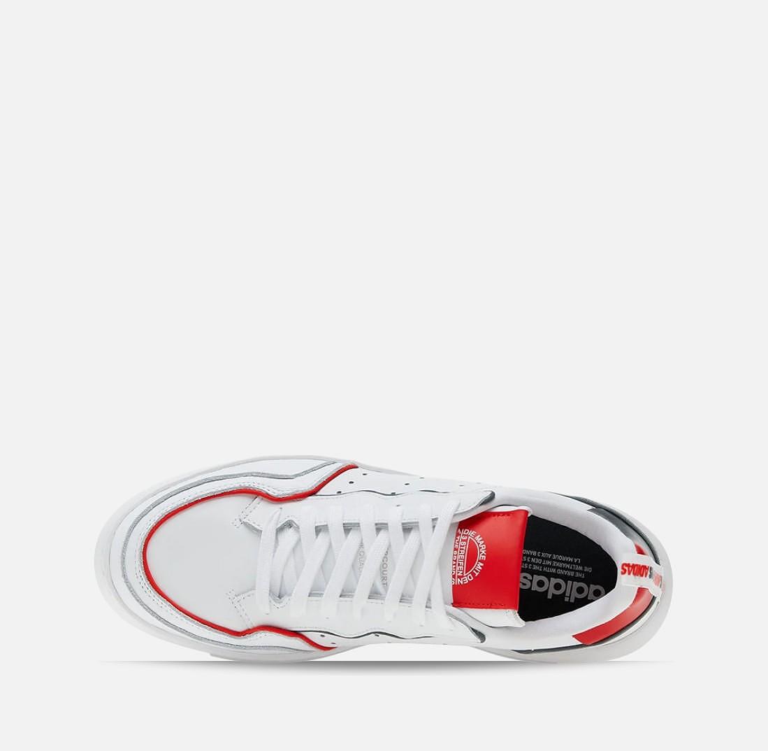 Ανδρικά αθλητικά παπούτσια Adidas Supercourt White/Red FX5703