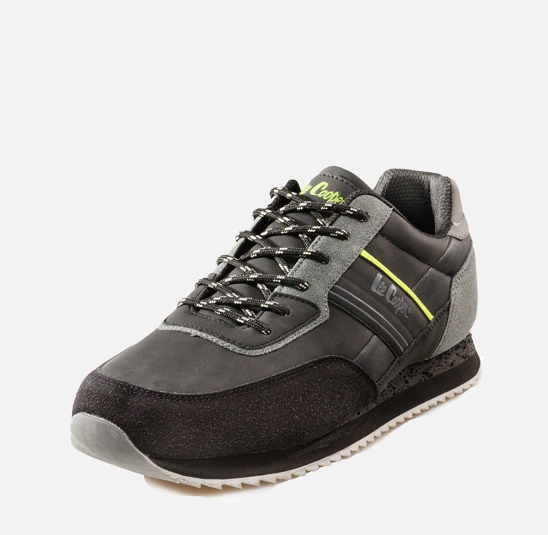 Мъжки маратонки Lee Cooper Black/Grey 702-16