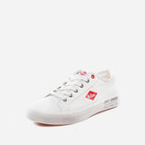 Мъжки ниски кожени кецове LEE COOPER Бяло