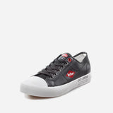 Мъжки ниски кожени кецове LEE COOPER Черно