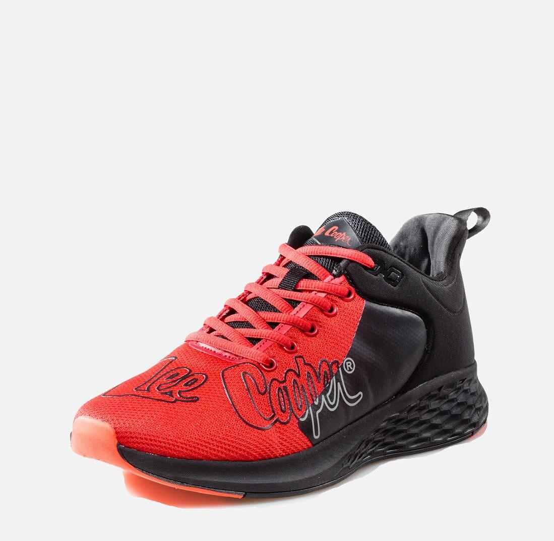 Мъжки маратонки LEE COOPER Black/Red 801-02