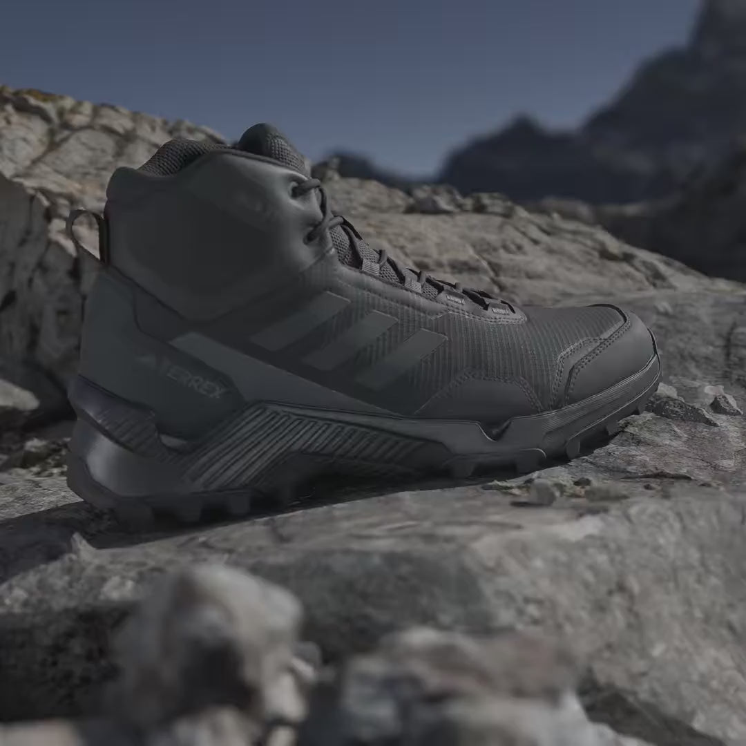 Ghete de drumeție pentru bărbați ADIDAS Terrex Eastrail 2.0 Mid RAIN.RDY Black/Grey HP8600