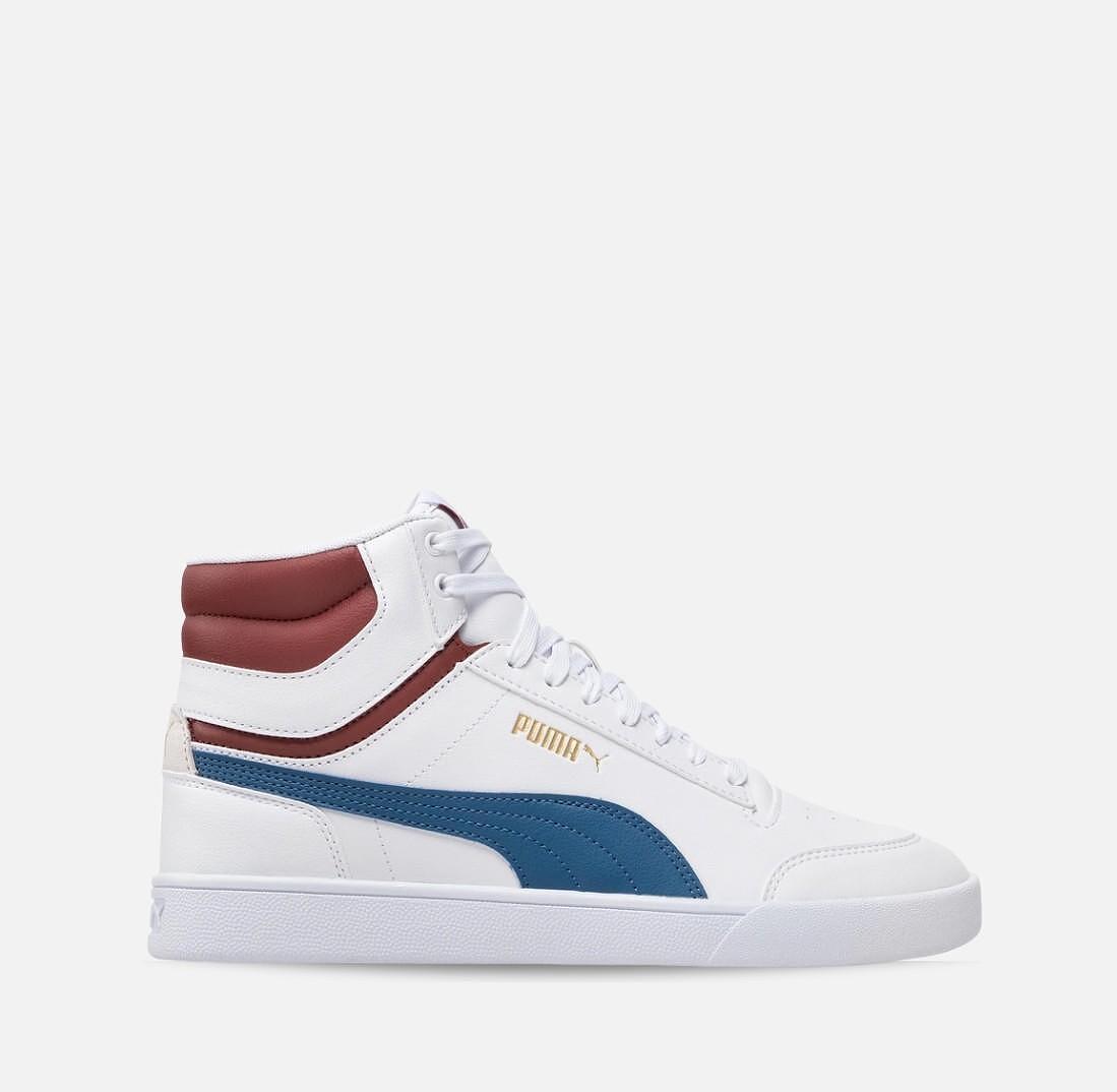 Ψηλά Sneakers PUMA Shuffle Mid White/Lakeblue 380748 10