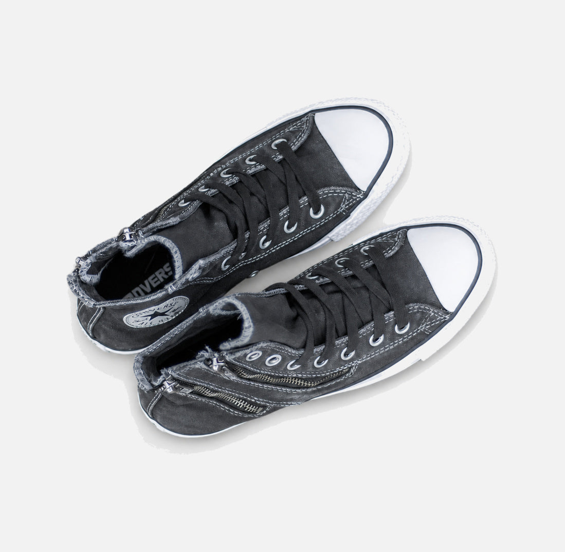Tenisși înalți Converse Chuck Taylor All Star Double Zip HI Storm Wind/Washed Black 142211C