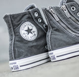 Tenisși înalți Converse Chuck Taylor All Star Double Zip HI Storm Wind/Washed Black 142211C